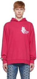 We11done Pink Cotton Hoodie