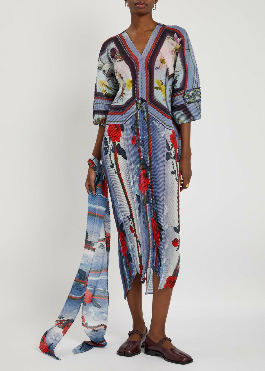 Julia Heuer Stacy Plissé Chiffon Kaftan - Multicoloured 1 - One Size