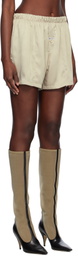 RECTO Beige Summer Night Shorts