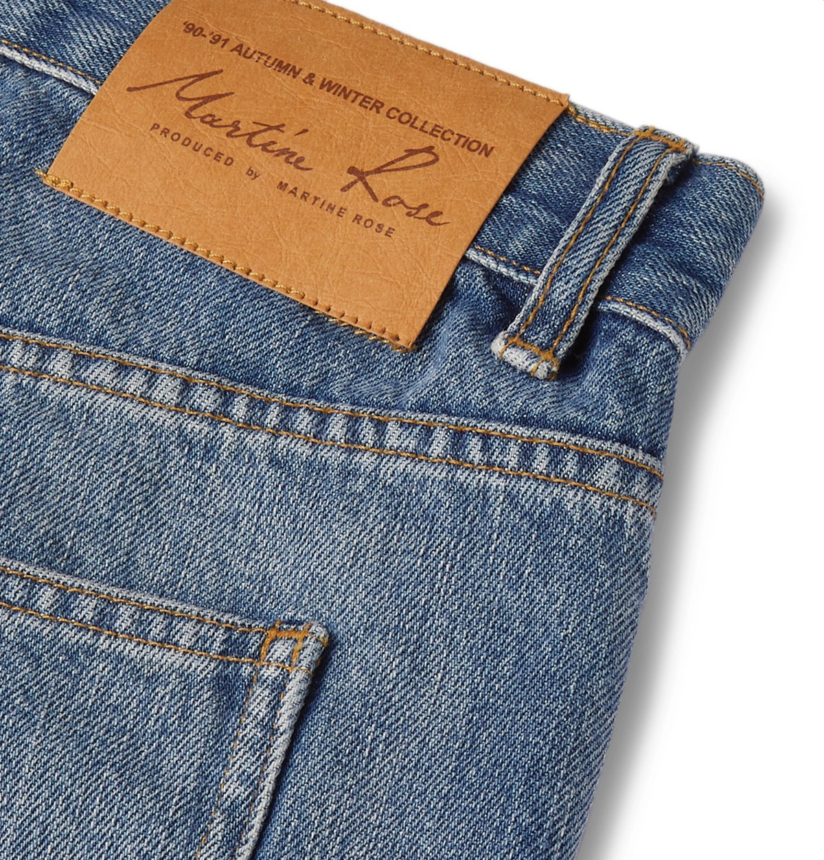 Martine Rose Monogram Slim Jeans in Blue for Men