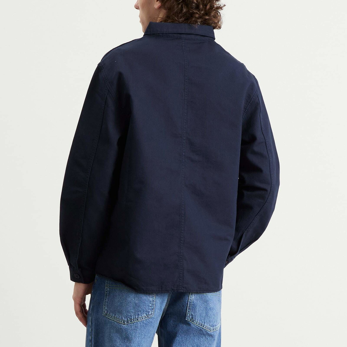 Stan Ray Men's Painters Pop Over Shirt in Navy Bedford