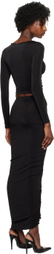 TYRELL SSENSE Exclusive Black Blouse & Midi Skirt Set