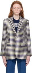 AMI Alexandre Mattiussi Navy Vented Blazer