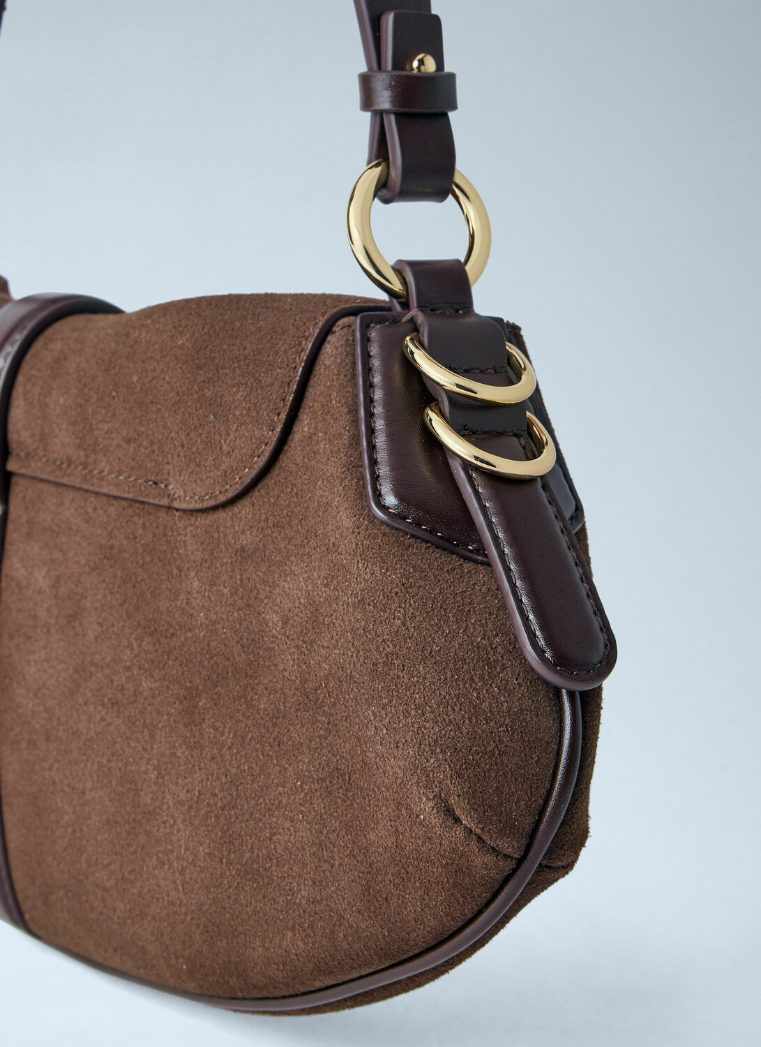 GANNI B-Kat Suede Shoulder Bag