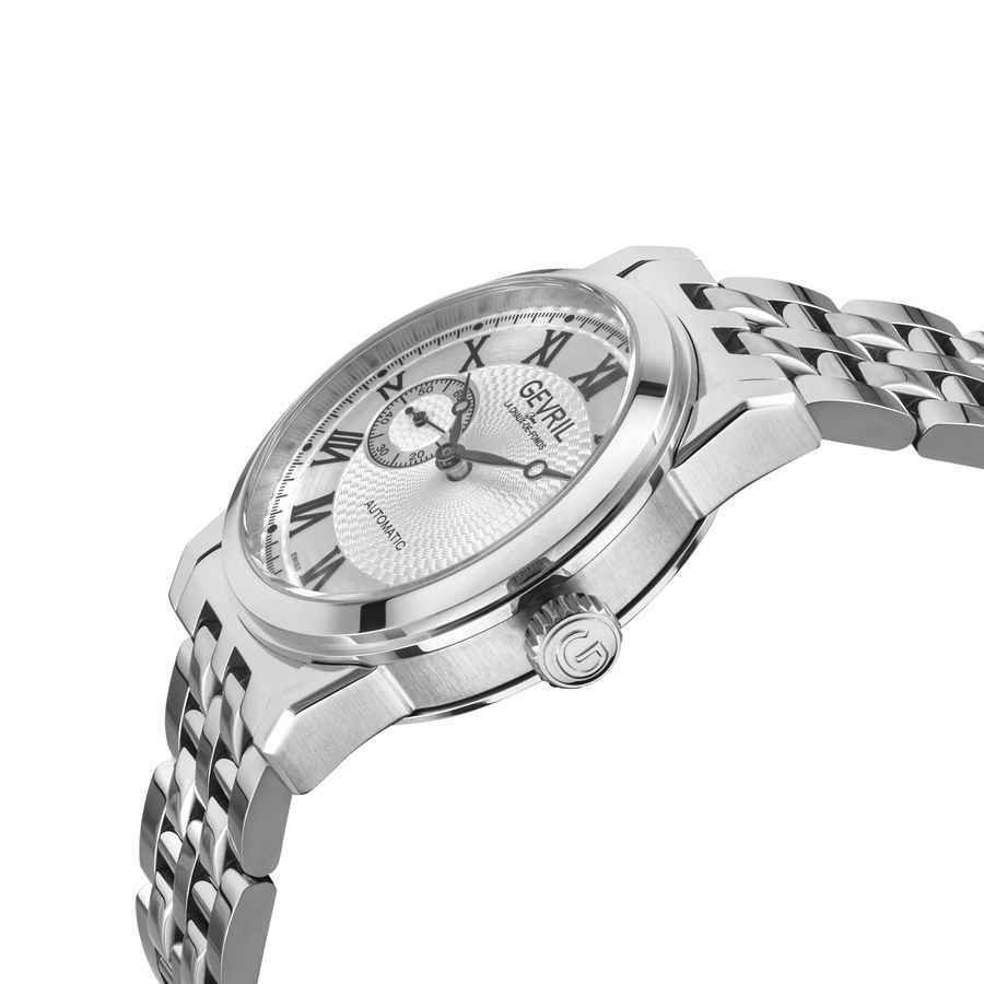 Gevril Madison Automatic White Dial Mens Watch 2563B