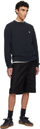 Maison Kitsuné Black Barista Fox Patch Regular Sweatshirt