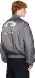 Still Kelly Gray Round Bomber Jacket