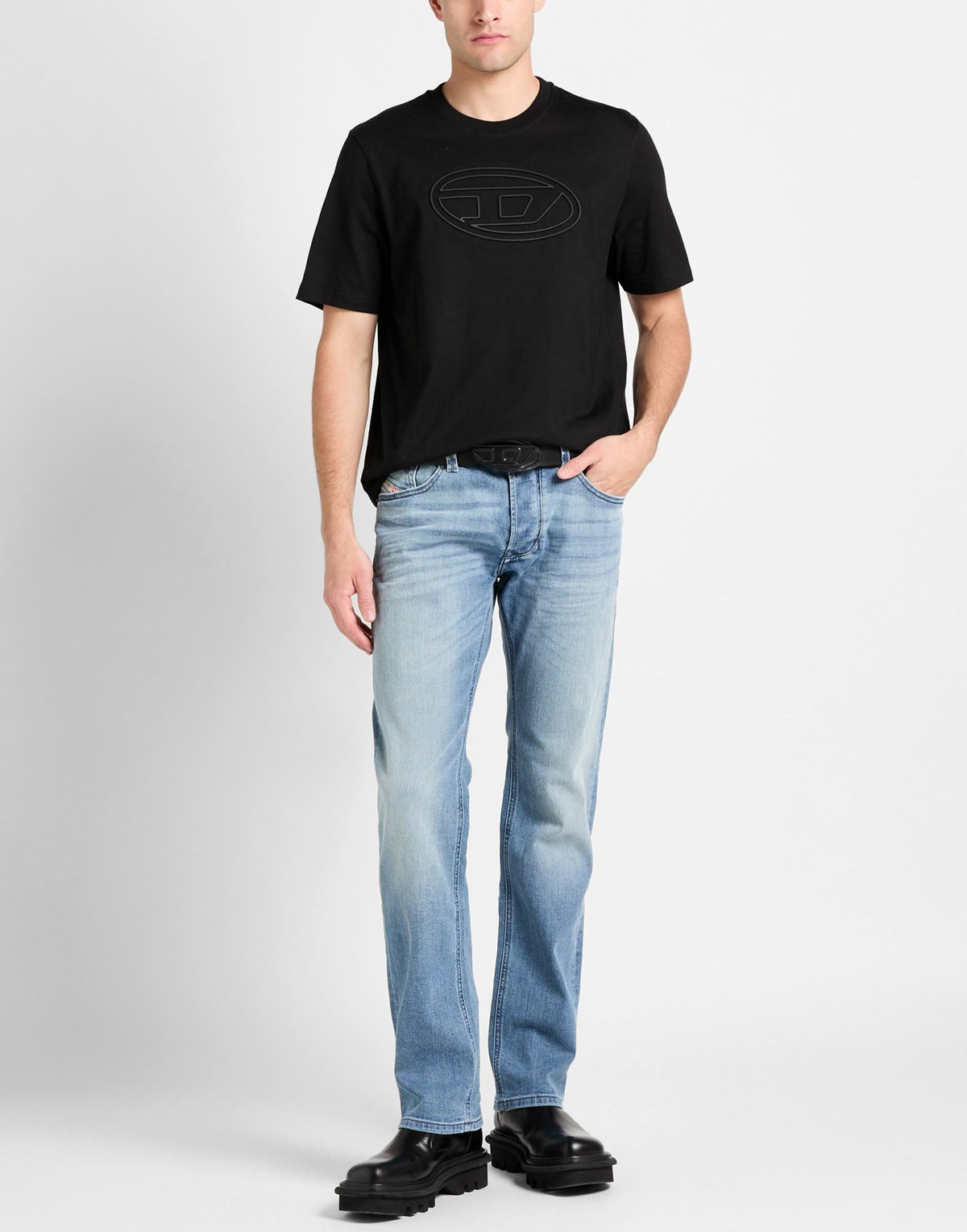 Diesel Mens T-shirt in Black