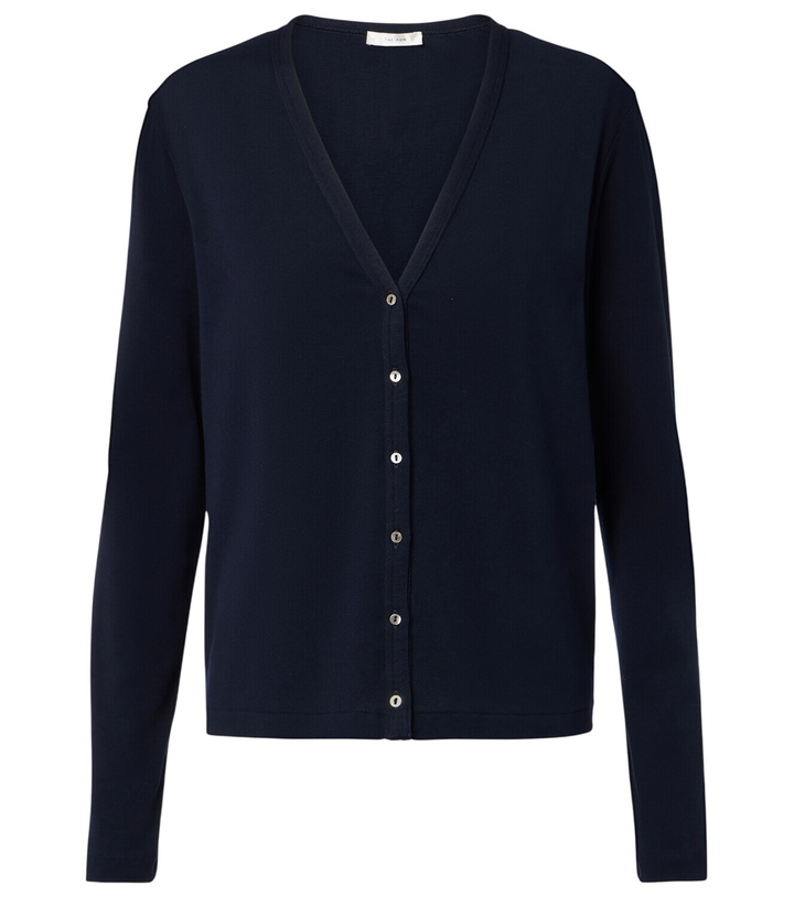 Photo: The Row Cresp ribbed-knit cotton jersey cardigan
