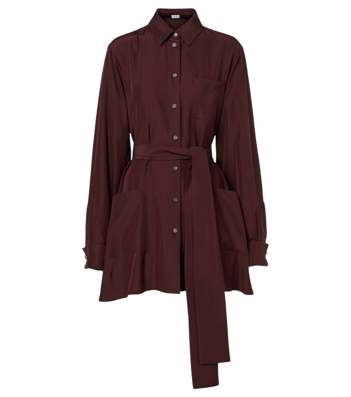 LOEWE★ Belted coat in wool and cashmere Belted coat in wool and cashmere Black - LOEWE