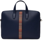 Paul Smith Navy Signature Stripe Folio Briefcase