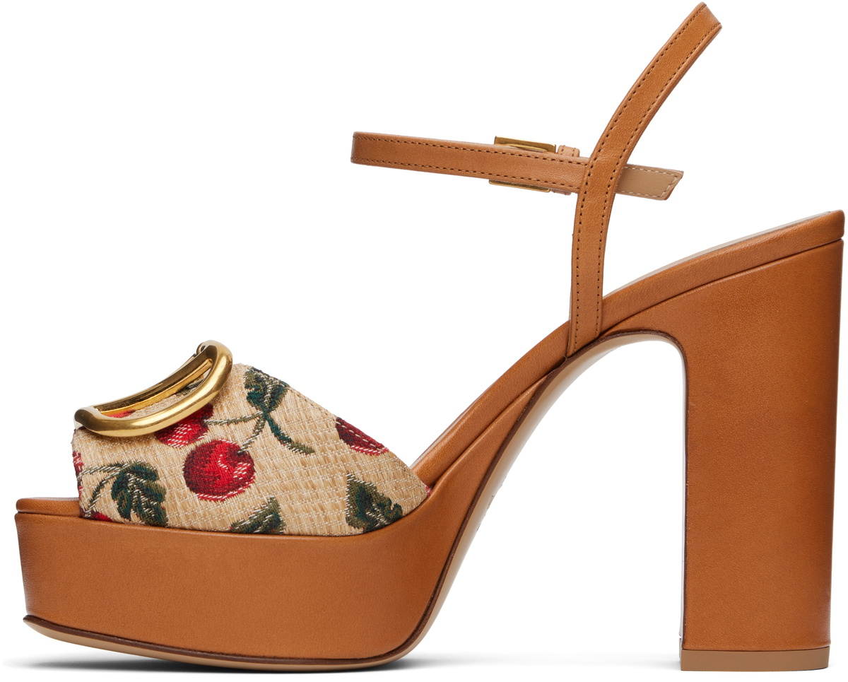 Valentino Garavani Beige & Brown VLogo Signature Cherryfic