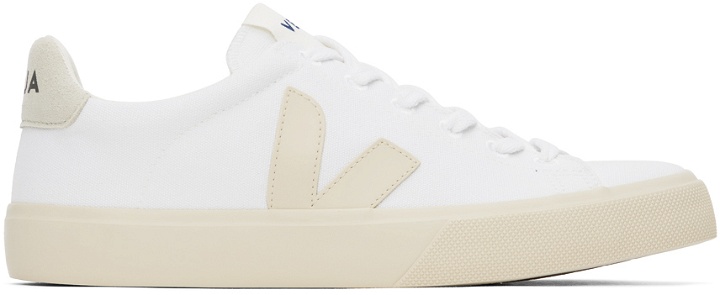 Photo: VEJA White Campo Canvas Sneakers
