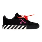 Off-White Black and Pink Low Vulcanized Sneakers