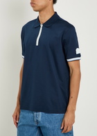 Sandbanks Logo Cotton Polo Shirt Navy