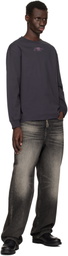 GANNI Purple Future Heavy Jersey Long Sleeve T-shirt