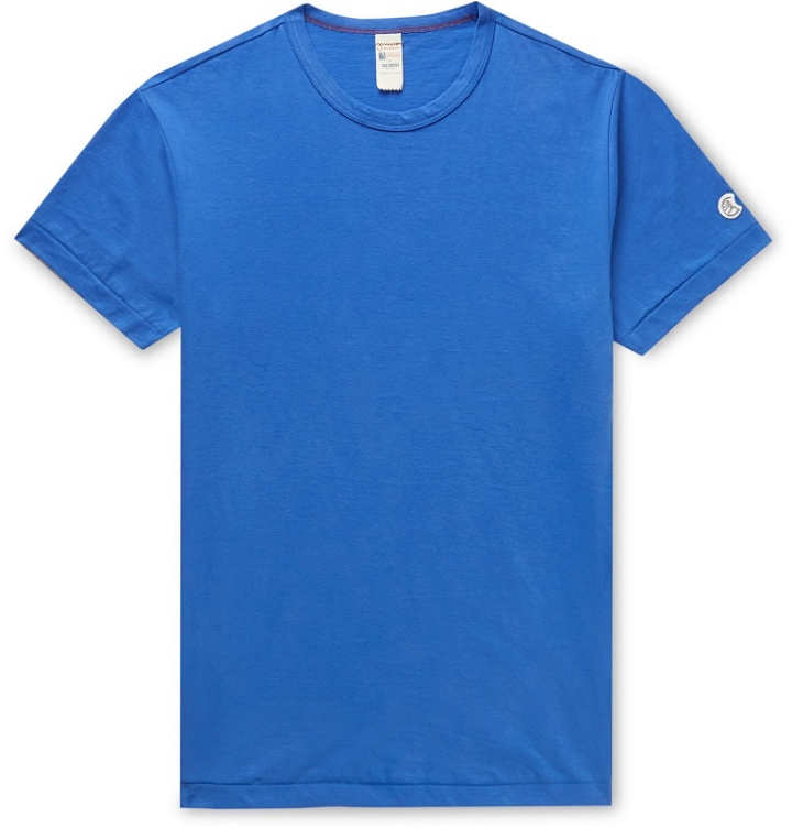 Photo: Todd Snyder Champion - Cotton-Jersey T-Shirt - Blue