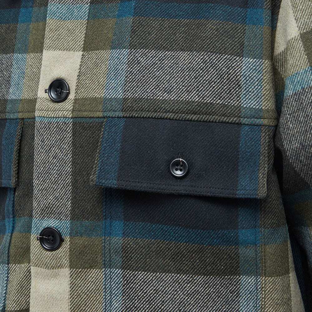 NN07 Men's Wilas Check Overshirt in Camel/Navy/Green NN07