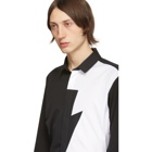 Neil Barrett Black and White Thunderbolt Shirt