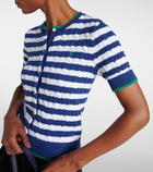 Polo Ralph Lauren Striped cable-knit cotton cardigan