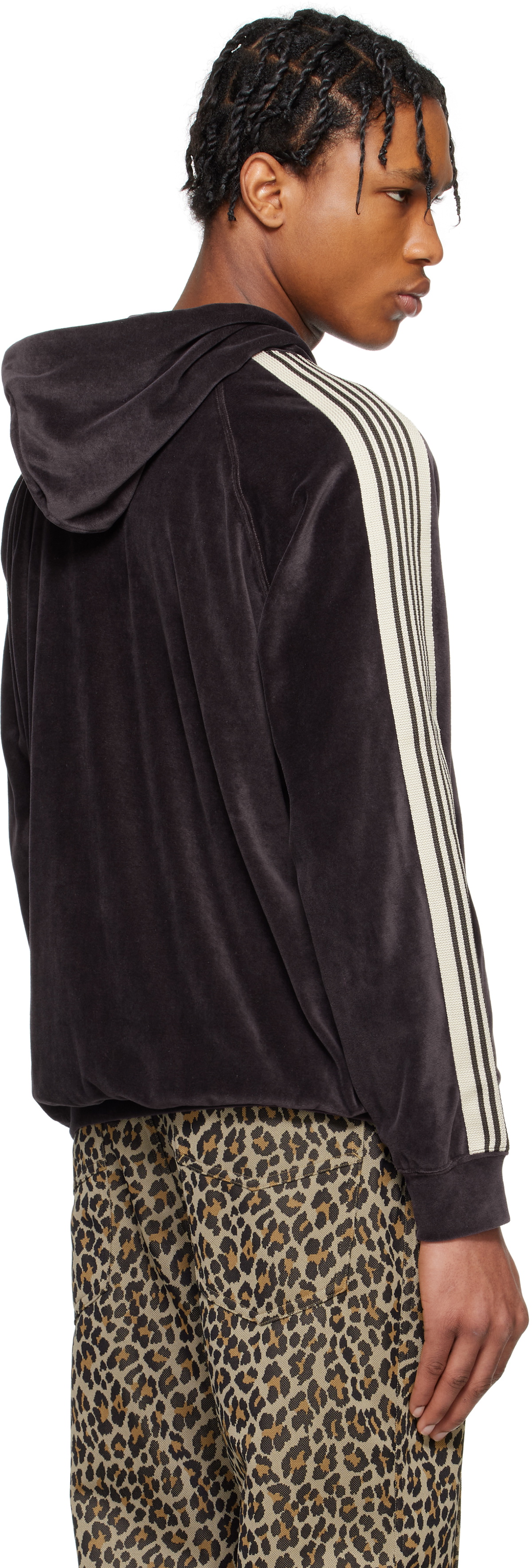NEEDLES Black Track Hoodie