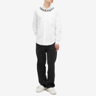 Palm Angels Men's Neck Logo Classic Shirt in White