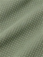 Lardini - Honeycomb-Knit Cotton Cardigan - Green
