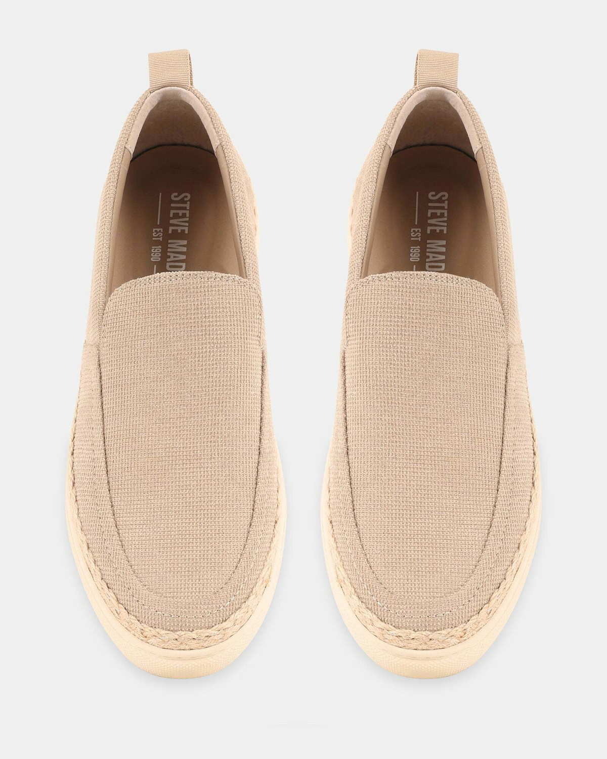 Steve Madden Hilo Loafers in Sand Fabric