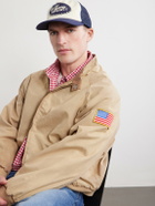 Cherry Los Angeles - 6 Star Logo-Embroidered Studded Canvas and Mesh Trucker Cap