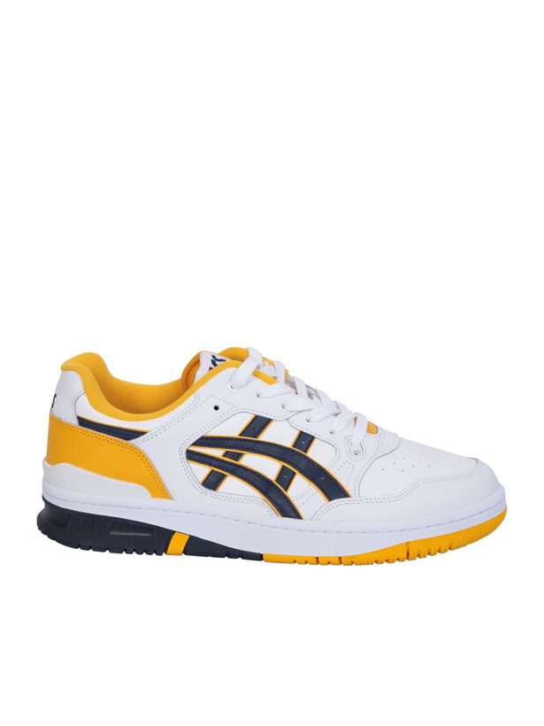 Photo: Asics White And Blue Ex89 Sneakers