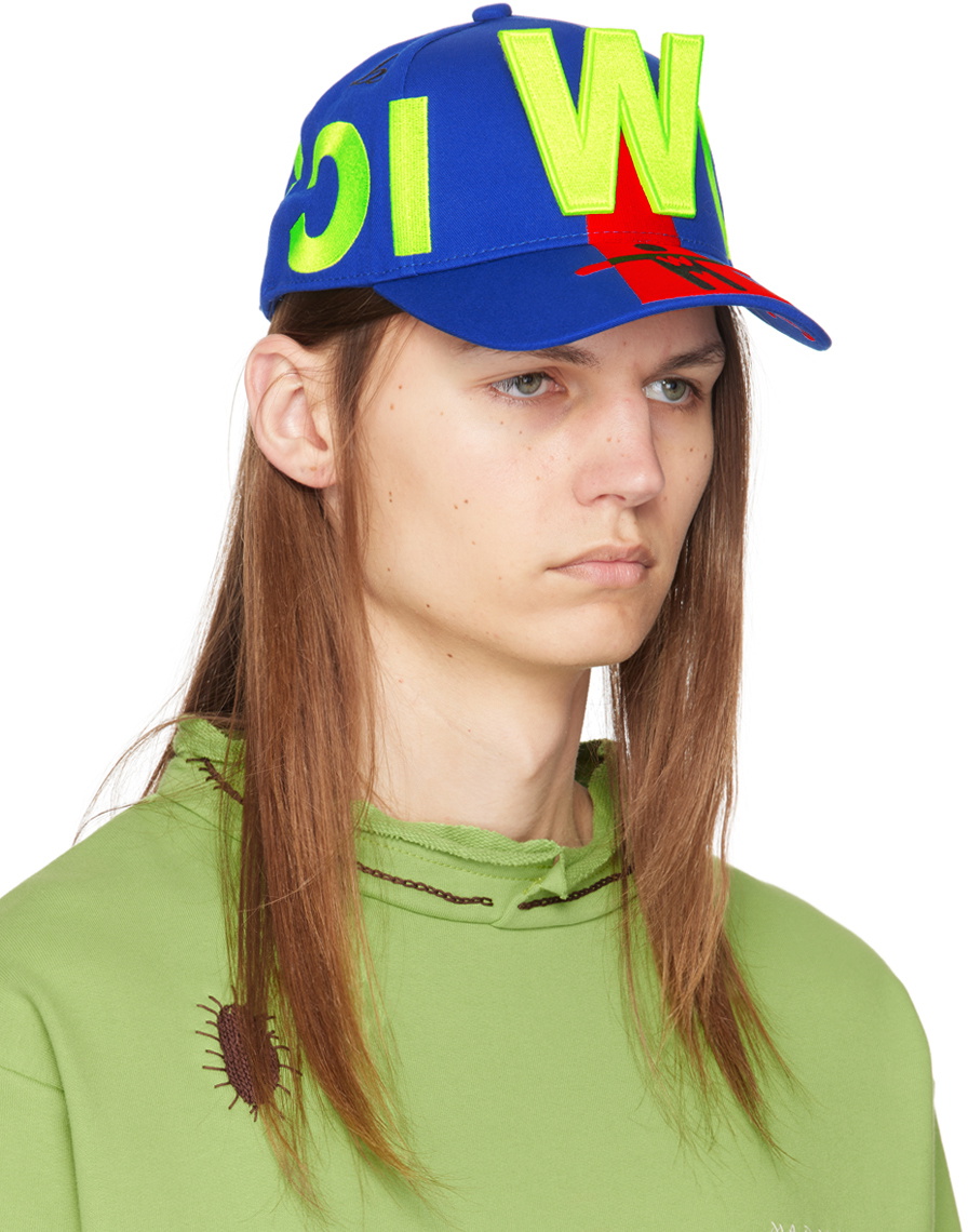 Walter Van Beirendonck Blue 9006 Atomic Cap Walter Van
