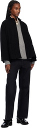 CASEY CASEY Black Mathilde Quorum Tumbled Jacket