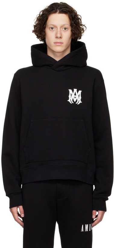 Photo: AMIRI Black Cotton Hoodie