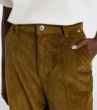 Ami Paris Cotton corduroy wide-leg pants