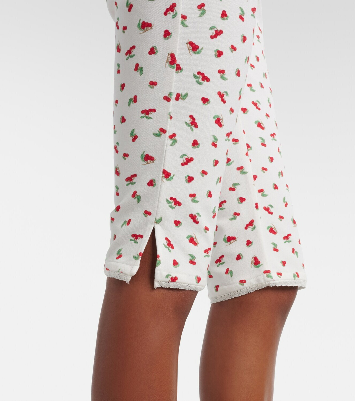 Posse Ebony printed cotton-blend capri pants