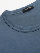 TOM FORD - Stretch Cotton-Jersey T-Shirt - Blue