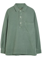 Officine Générale Jordy Cotton-twill Shirt Light Green
