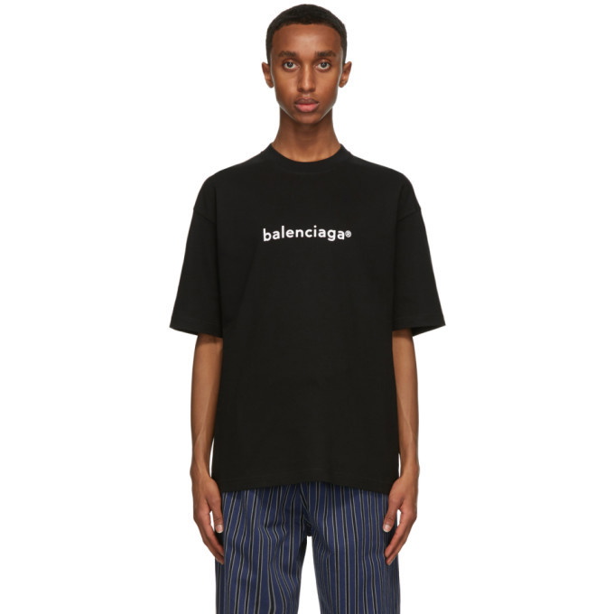 Photo: Balenciaga Black New Copyright Large Fit T-Shirt
