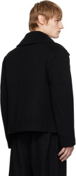 FORMA Black Wool Caban Jacket