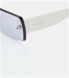 Alaïa Logo rectangular sunglasses