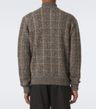 Agnona Checked wool and cashmere cardigan