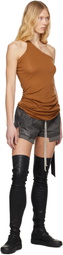 Rick Owens DRKSHDW Gray Hollywood Fog Boxers Denim Shorts