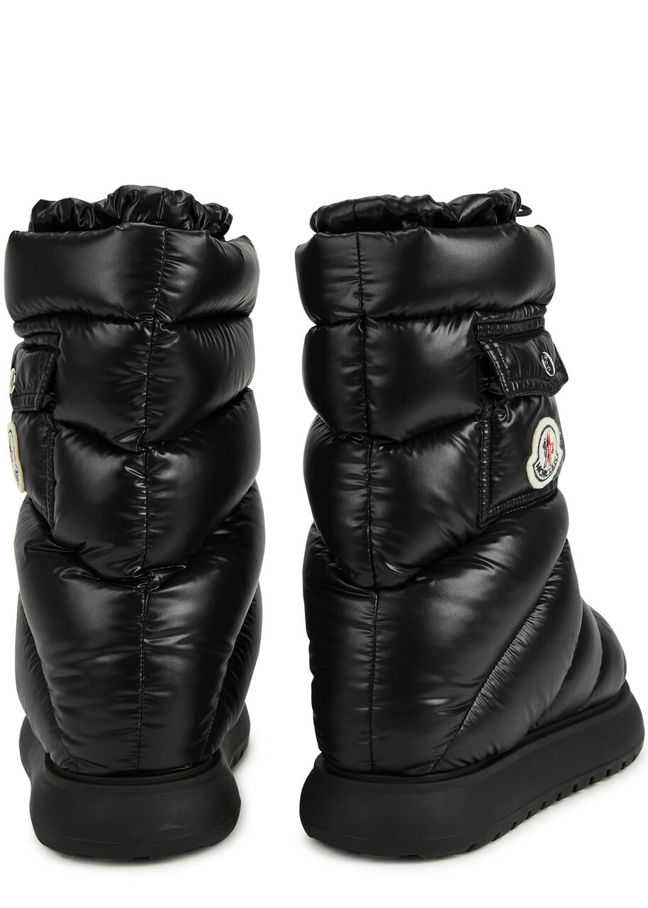 Moncler Gaia Quilted Nylon Snow Boots Black Moncler