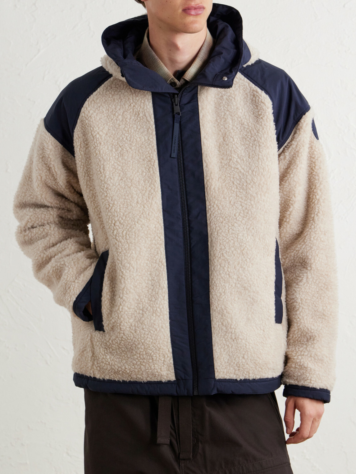Canada Goose - Alberni Reversible Hooded Ripstop-Trimmed Wool-Blend Fleece Bomber Jacket - Neutrals