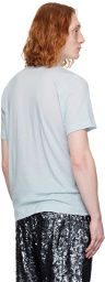 Dries Van Noten Blue Crewneck T-Shirt