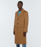 Gucci - Single-breasted camel wool coat