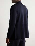 Lardini - Double-Breasted Virgin Wool Cardigan - Blue