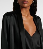Galvan Julianne satin blazer