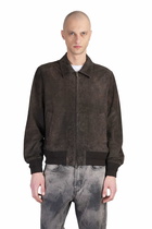 Salvatore Santoro Bomber Jacket In Brown Leather