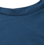 DISTRICT VISION - Air-Wear Stretch-Mesh T-Shirt - Blue